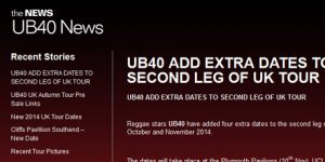 UB40 Blog Page